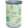 Yankee Candle Aromatická sviečka Signature tumbler veľký Cucumber Mint Cooler 567 g