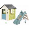Set šmykľavka s vodnou hrou s dĺžkou šmyku 90 cm XS Slide Little Smoby a rozšíriteľný domček s polovičnými dverami Jolie
