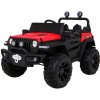 Joko Elektrické autíčko Jeep 4x4 Master Of Terain penové kolesá kožené sedadlo červená
