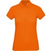 B&C | Inspire Polo /women, Dámske piqué polo z bio bavlny, oranžová, XS