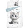 DETEXPOL Obliečky do postieľky Mačiatko sweet dreams Bavlna, 100/135, 40/60 cm