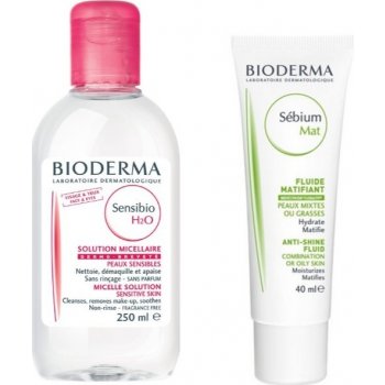 Bioderma Sensibio H2O 250 ml + Bioderma Sebium Mat 40 ml od 14,8 € - Heureka .sk