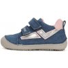 Detské dievčenské plátené topánky Barefoot D.D.Step Bermuda blue C063-41341C 36