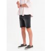 Ombre Men's classic cut denim shorts - black šedá L Ombre 5907064513345