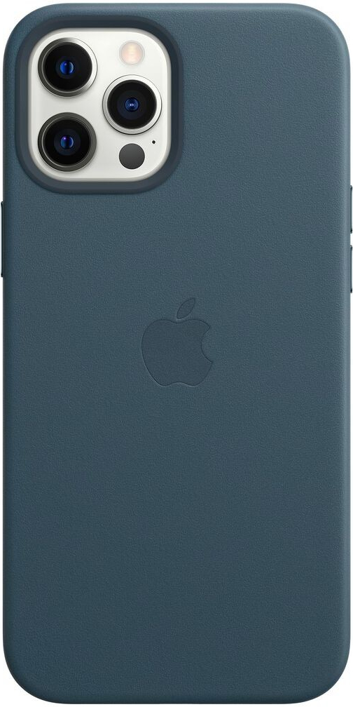 Apple iPhone 12 Pro Max Leather Case with MagSafe, Baltic Blue MHKK3ZM/A