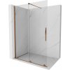 MEXEN/S - Velár posuvné sprchové dvere Walk-in 140, transparent, ružové zlato 871-140-000-03-60