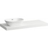 Laufen Lani Umývadlová doska 120 cm, s výrezom na ľavej strane, vrátane 2 nástenných konzol, matná biela H4046721122601