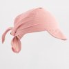 Detská letná mušelínová šatka so šiltom New Baby pink 68/74