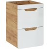 CMD Skrinka do kúpeľne ARUBA WHITE 823 dub craft zlatý/biely lesk MDF/laminát 40 cm x 59 cm x 41 cm
