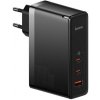 Baseus CCGP100201 GaN5 Pro Fast Nabíječka USB + 2xUSB-C 140W Black 6932172610227