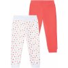 lupilu® Dievčenské tepláky, 2 kusy 110/116, koralová/biela (100344363)