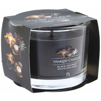 Yankee Candle Black Coconut votivní svíčka ve skle 37 g