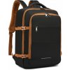 KONO cestovný batoh EM2232 - čierno hnedý - 30L