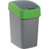 Curver odpadkový koš, FLIP BIN, stříbrný/zelený, 25l