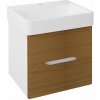 Sapho MEDIENA umývadlová skrinka 56x51x48,5cm, biela matná/dub natural MD062