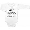 Body dlhý rukáv Zkouška sirén, Baby Nellys, biele 86 (12-18m)