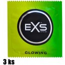 Kondóm, prezervatív EXS Glow in the Dark 3 ks