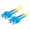 LANBERG optický patch cord SM SC/UPC-SC/UPC duplex 5m LSZH G657A1 priemer 3mm, farba žltá