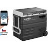 BestBerg BBPF-65D Dvojzónová prenosná kompresorová chladnička / 40 l + 16,7 l / 60 W / čierna/sivá