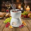Keramická sada na fondue CILIO BIELA