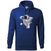 Florbalátor - Mikina pánska Cape s kapucňou - 3XL ( Kráľovská modrá )