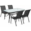 FIELDMANN Set záhradného nábytku Comfort Steel 4 + 1