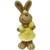 Veľkonočná dekorácia zajac Lafiora 37 cm žltý