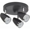 Rabalux 6514 LED prisadené stropné bodové svietidlo Karen 3x4W | 840lm | 3000K - čierna