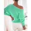 Fashionweek Pulóver s netopierími rukávmi NB9772 Farba: mentolová, Veľkosť: Universal