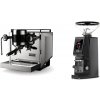 Rocket Espresso Bicocca, stainless silver + Eureka Atom W 65 Casa, black
