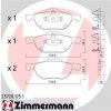 Sada brzdových platničiek kotúčovej brzdy ZIMMERMANN 23720.175.1