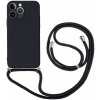 Kryt TopQ iPhone 14 Pro Max čierny so šnúrkou 92649