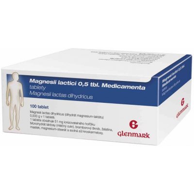 Magnesii Lactici 500 mg tbl. Galvex Magnéziové tablety 500 mg Galvex tbl.100 x 0,5 g