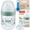 NUK for Nature fľaša s reguláciou teploty 150 ml hnedá
