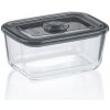 Dóza na potraviny skladovacie Aurelia sklo 16,5x11,5x7,5cm 0,75l KL-12644