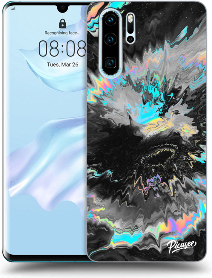 Púzdro Picasee silikónové Huawei P30 Pro - Magnetic čierne