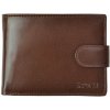 Segali Pánska kožená peňaženka SG-2511 so zápinkou hnedá