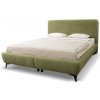 Wilsondo Čalúnená manželská posteľ s úložným priestorom Quella 160x200 - zelená