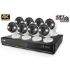 iGET HOMEGUARD HGNVK164908 - Ultra HD 4K systém s PoE napájením, 16-kanálové NVR + 8x HGNVK936CAM 4K kamera