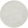Svetlosivý vlnený okrúhly koberec ø 160 cm Morphic Botanica – Agnella