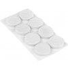 Walteco Protišmykové podložky EVA, priemer 25mm, samolepiace, biele, 8 ks , 85199