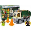 LEAN TOYS Smetiarske auto s príslušenstvom, stavebnica RC - zelené