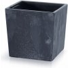 PROSPERPLAST Kvetináč URBI SQUARE LOW EFFECT 30cm antracit