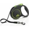 Vodítko FLEXI Black Design S opasok 5m/15kg zelená NEW