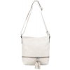 ZOE dámska crossbody koženková kabelka Béžová