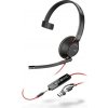 Poly náhlavní souprava Blackwire 5210, 3,5 mm jack + USB-C/A adaptér, mono 8X230AA HP