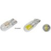 LED T10 COB biela, 12V, celosklo