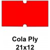 Cenovkové etikety Cola PLY 21x12 červené