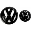 VW T-CROSS (2019-2020) predný a zadný znak, logo (14cm a 9,3cm) - čierna lesklá