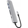 Epico 6v1 Alu Hub 8K s USB-C konektorem - stříbrná 9915112100067